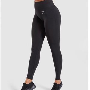 GYMSHARK Vital Seamless Leggings in Black Marl